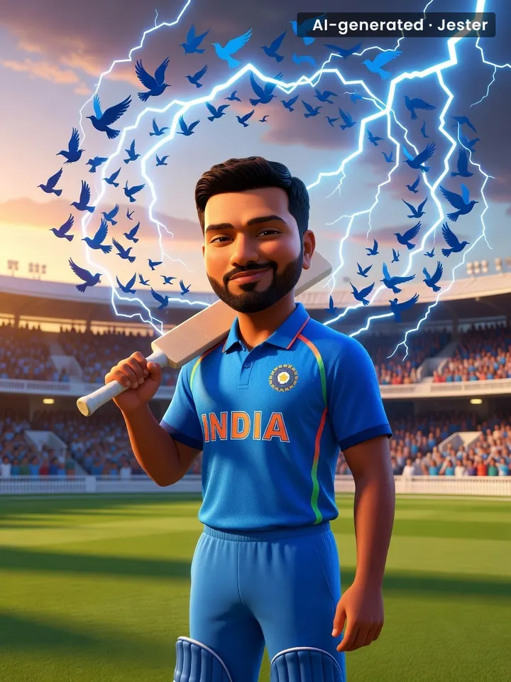 Twitter has already booked Rohit's retirement party venue, and he hasn't even finished his warm-up.
