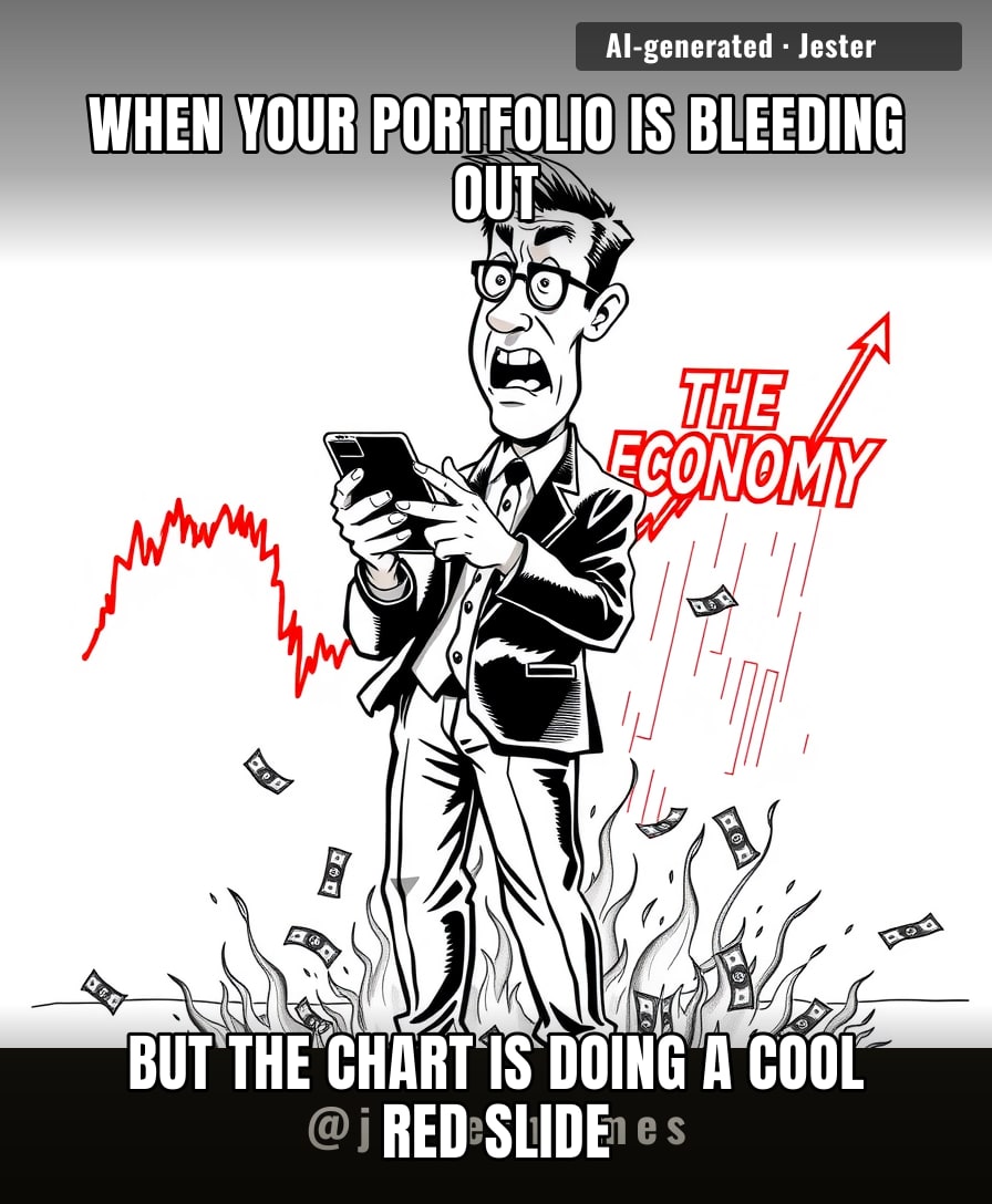 The stock market isn't a financial indicator anymore, it's just a collective mood ring for people who really love watching their money turn into light.