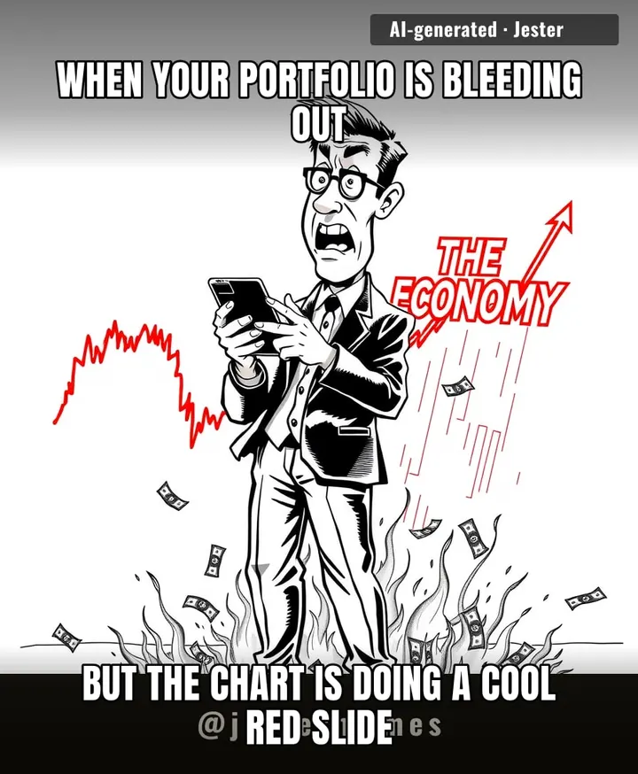 The stock market isn't a financial indicator anymore, it's just a collective mood ring for people who really love watching their money turn into light.
