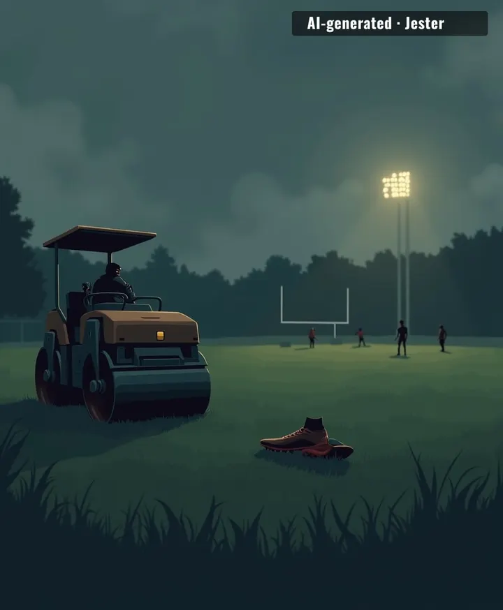 Even the warm-up can turn into a hazard when the tools of the game are left in play.