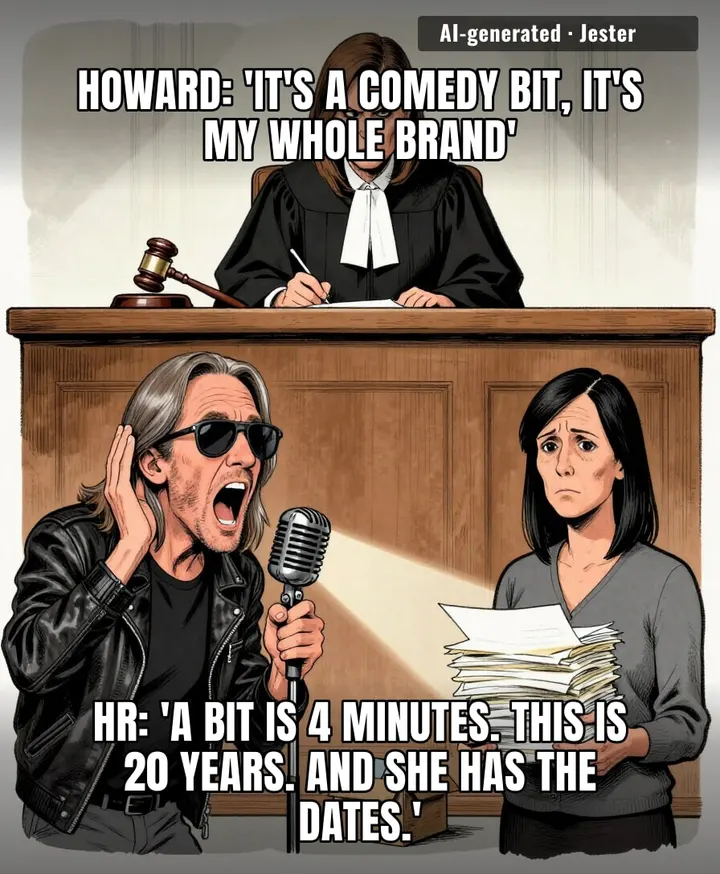 shock jock finds out the only person who took his act seriously was HR