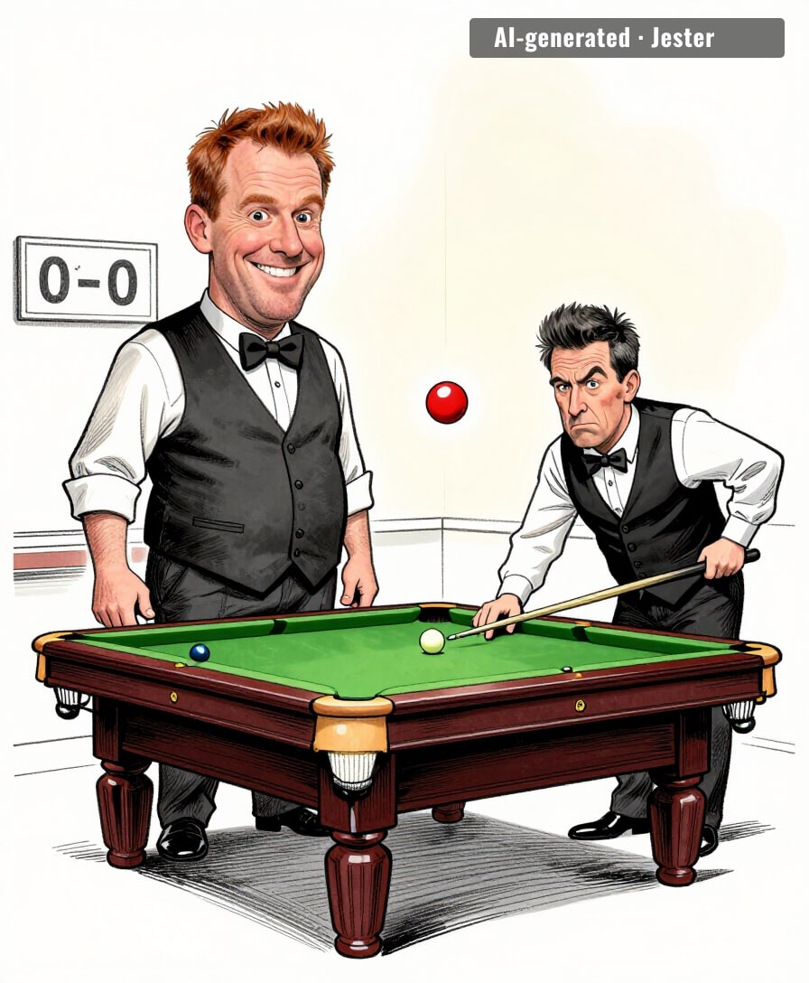 snooker's version of a wellness check is Judd Trump saying 'hope you feel better' before the draw.