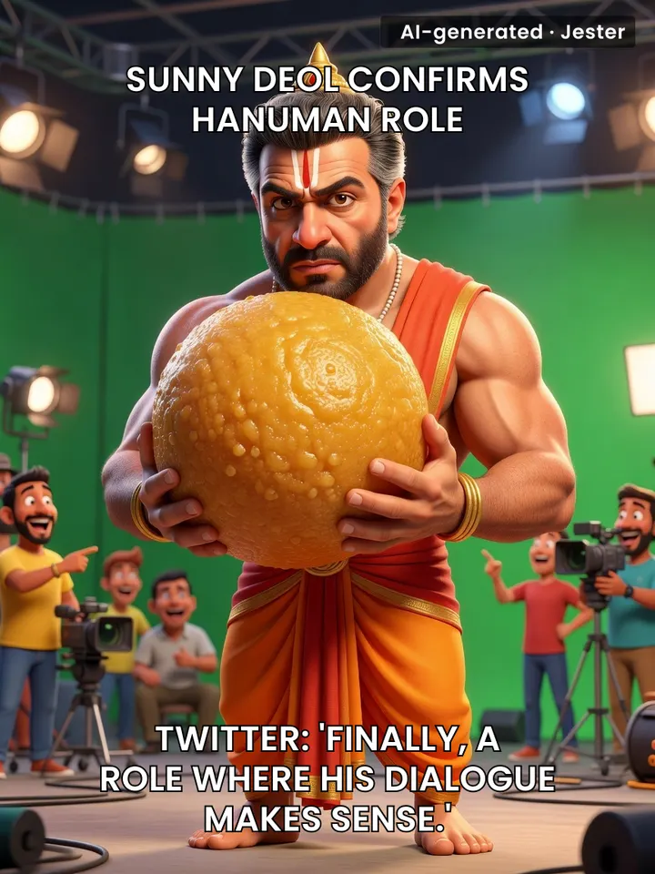 Finally, a role where Sunny Deol can legitimately say 'Dhai kilo ka haath' without it being an exaggeration.