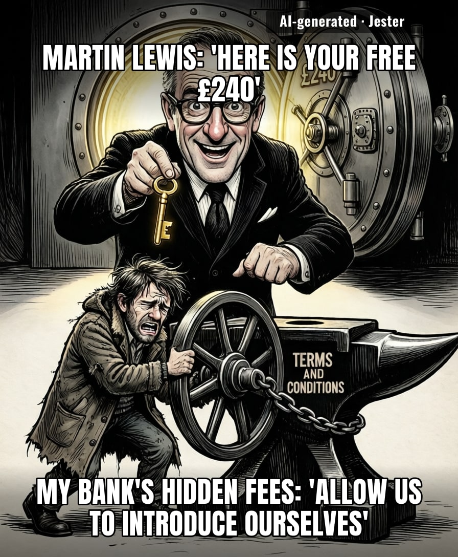 Martin Lewis really out here performing financial alchemy for the masses like he's the Robin Hood of high-interest current accounts.