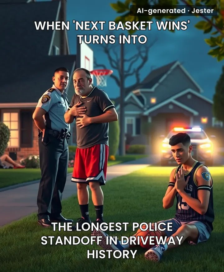 Some people really think they're playing Game 7 of the NBA Finals on a cracked driveway.