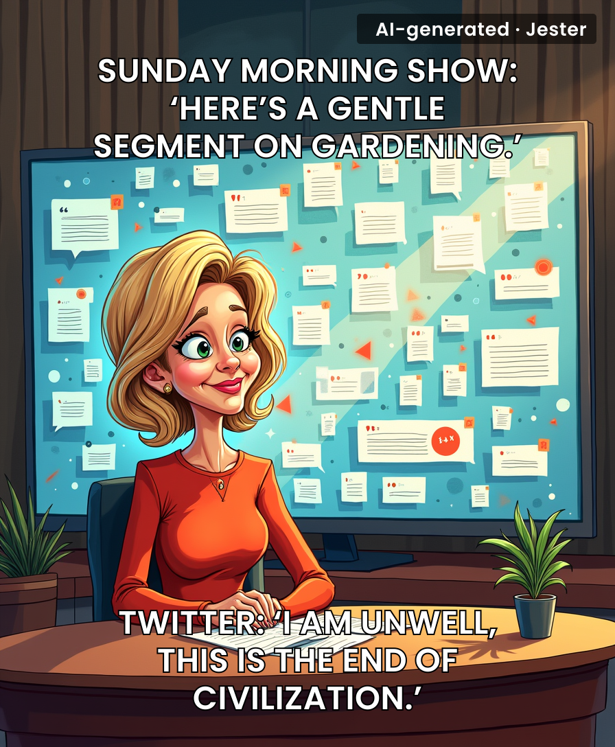 Twitter's reaction to a mild Sunday show is the same as its reaction to a national emergency — which is kind of the problem.