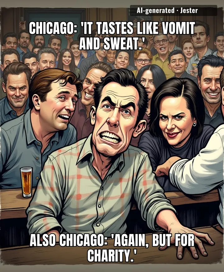 1,969 people paid to drink a liqueur that tastes like regret — and the only record set was for the world's largest self-inflicted wince.