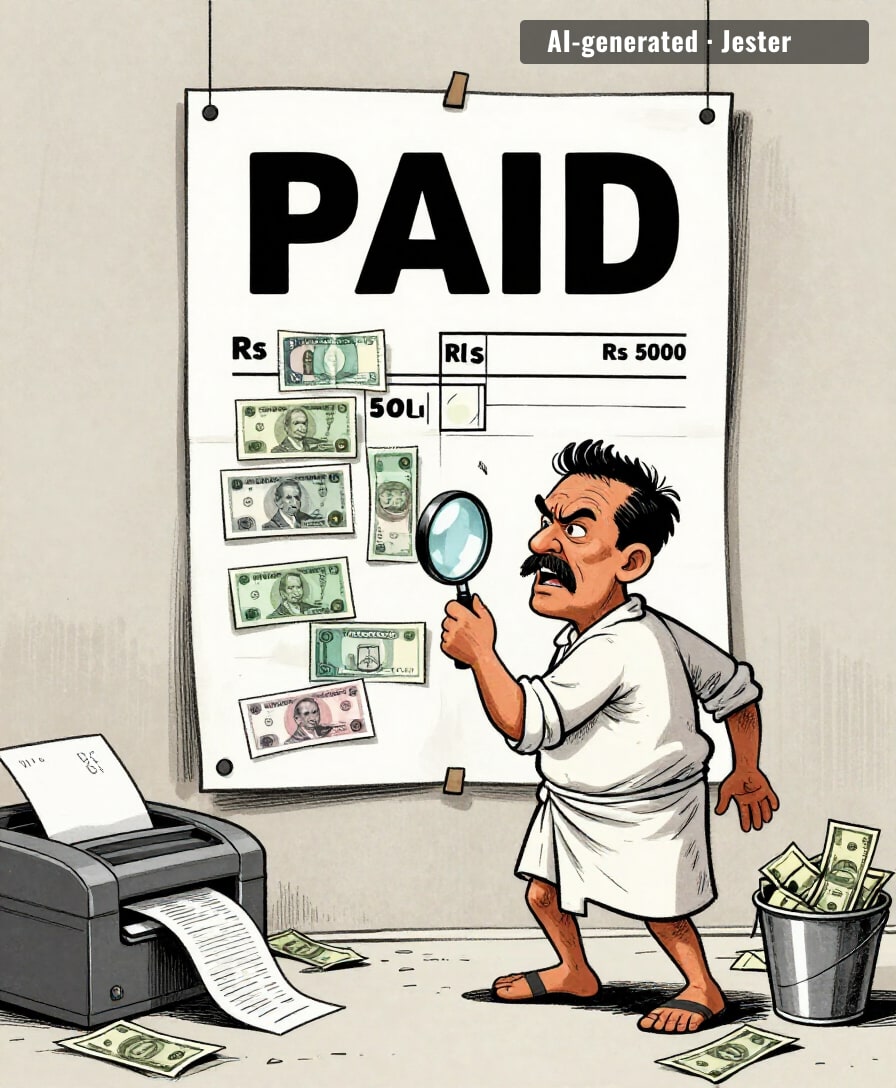 landlord asked for rent, tenant opened a currency printing press