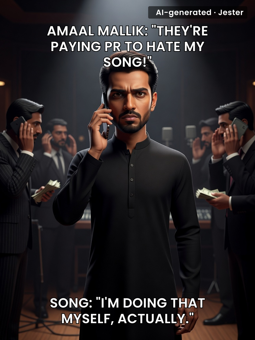 The only thing more expensive than Amaal Mallik's PR budget is the one he's imagining.