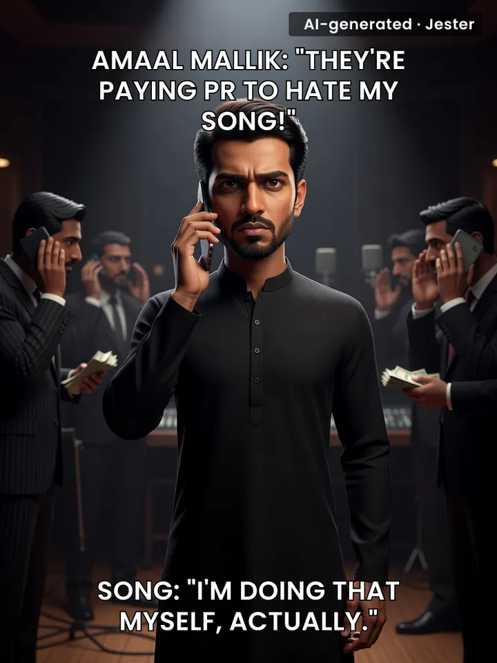 The only thing more expensive than Amaal Mallik's PR budget is the one he's imagining.