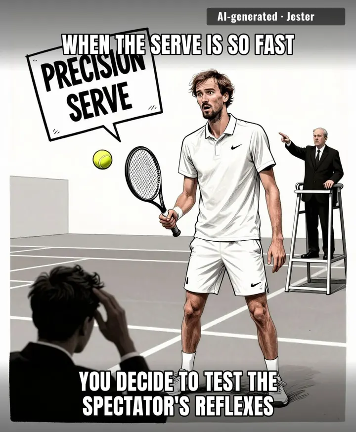 medvedev was disqualified for unsportsmanlike conduct, as if hitting the crowd wasn't the sport.