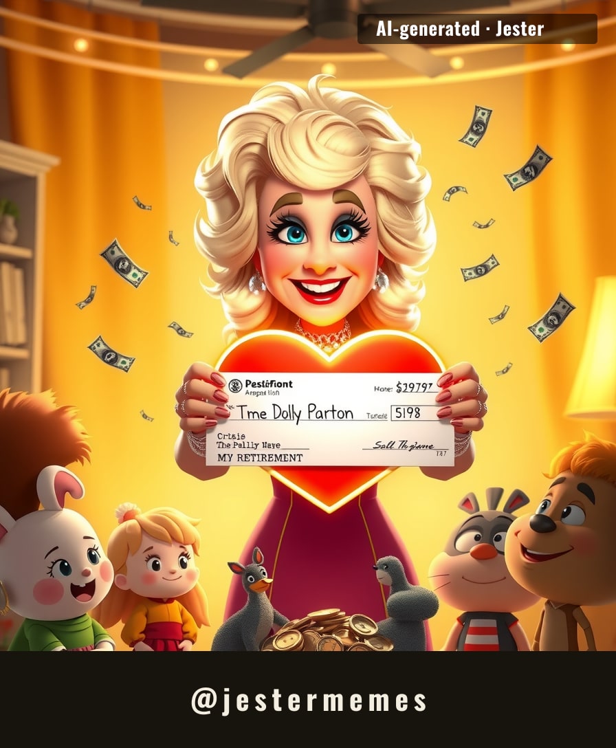 Dolly Parton has given away so much money that her net worth is now just a suggestion.
