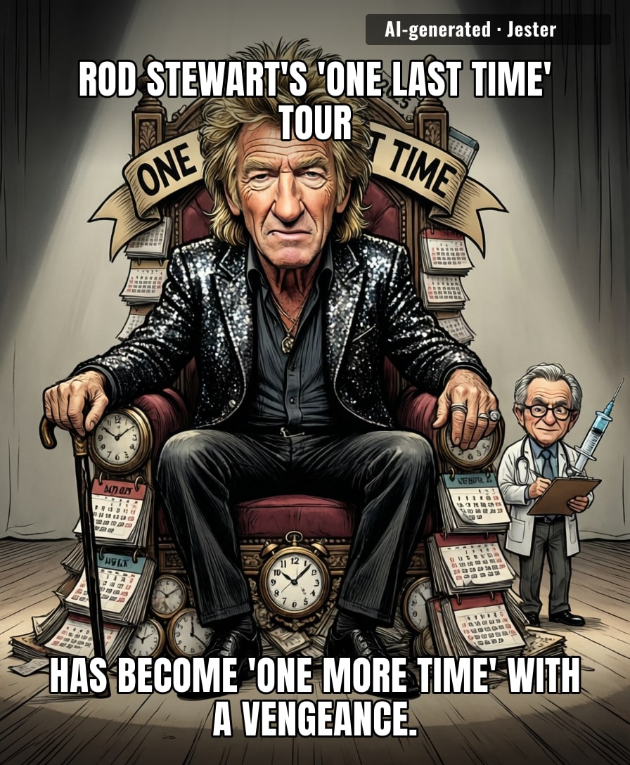 The only thing longer than Rod Stewart's career is the list of things he's postponed it for.