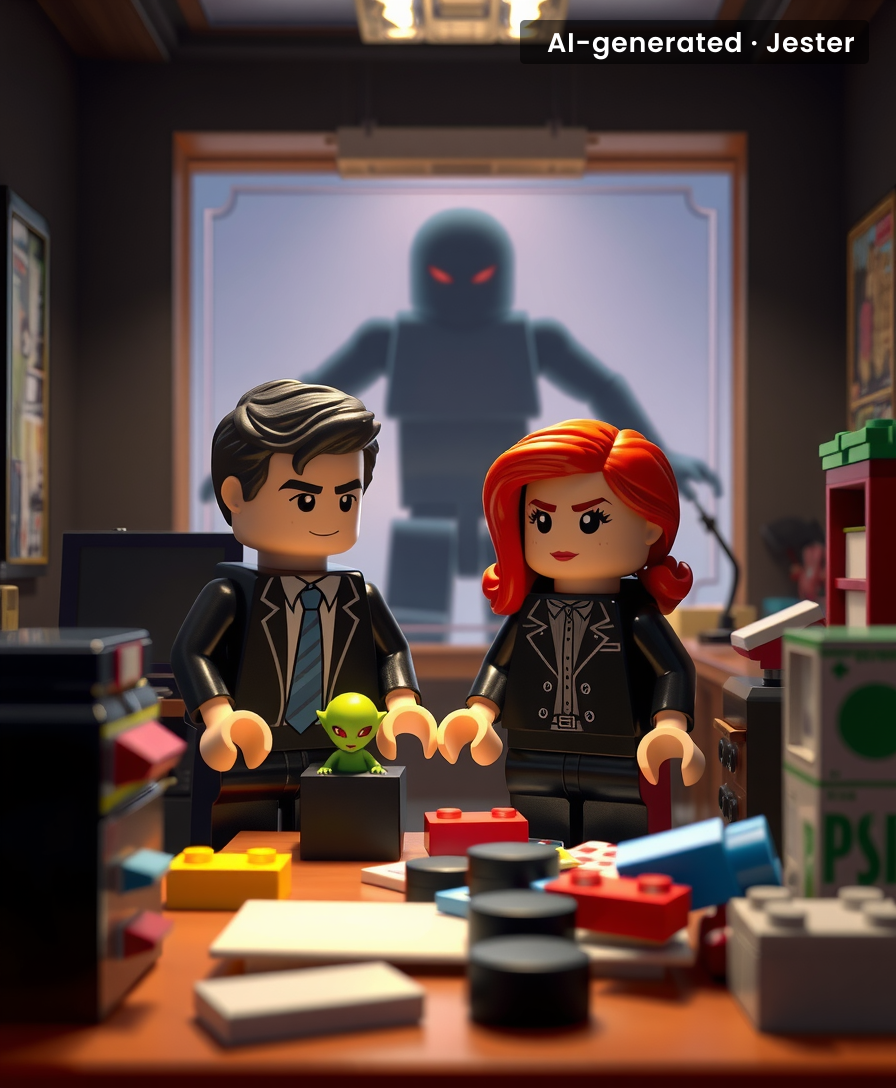 Nothing says 'I want to believe' like spending $150 on plastic bricks to build a tiny basement office.