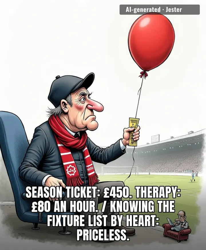 Football League fans don't need a gym membership — they get their workout carrying hope to the ground and dragging it home again.