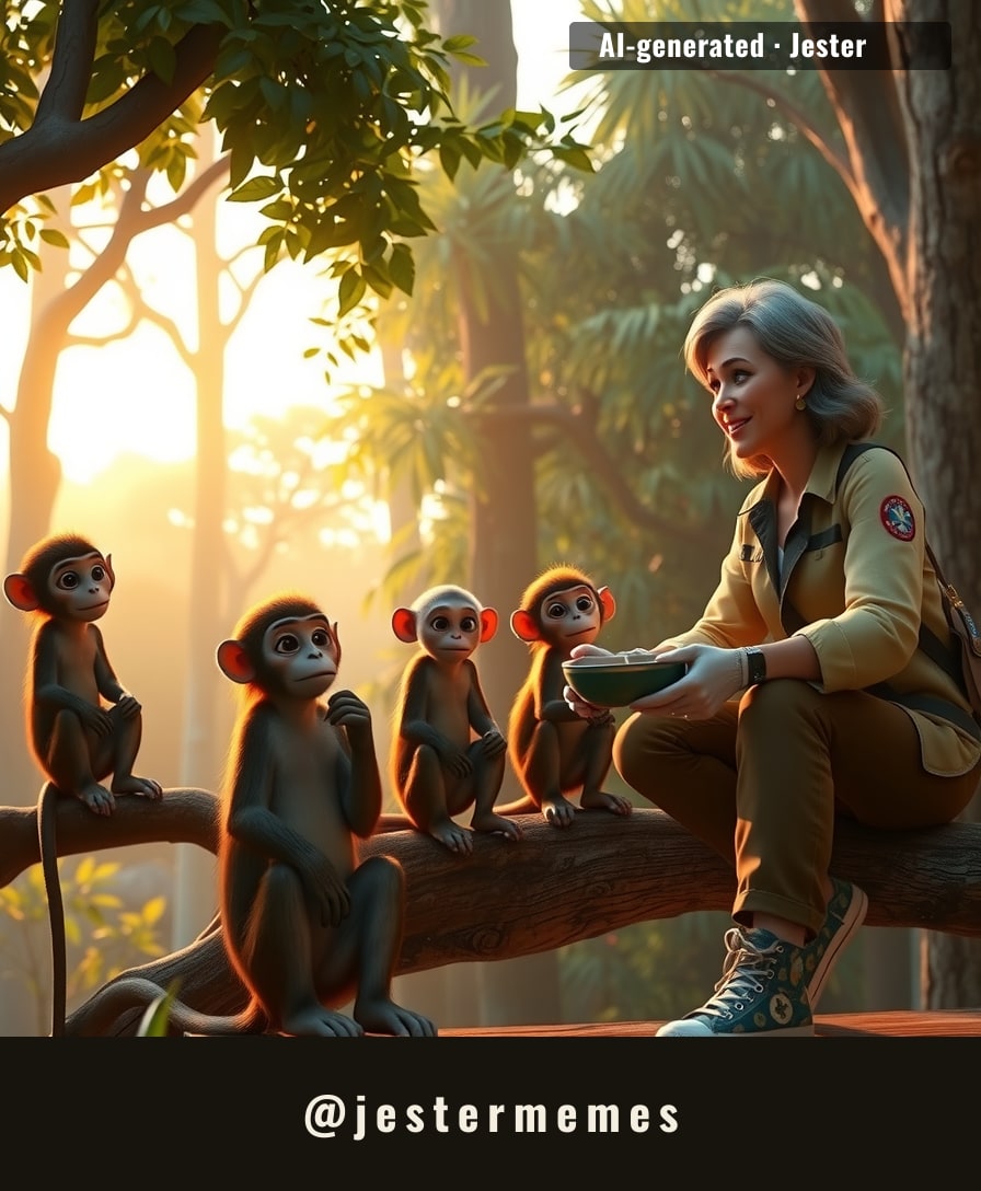 Twenty-two monkeys, zero predators, and a 15-acre property — this is basically retirement in Florida, but with better climbing.