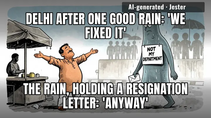 Rain: the only pollution control that gets a day off tomorrow.