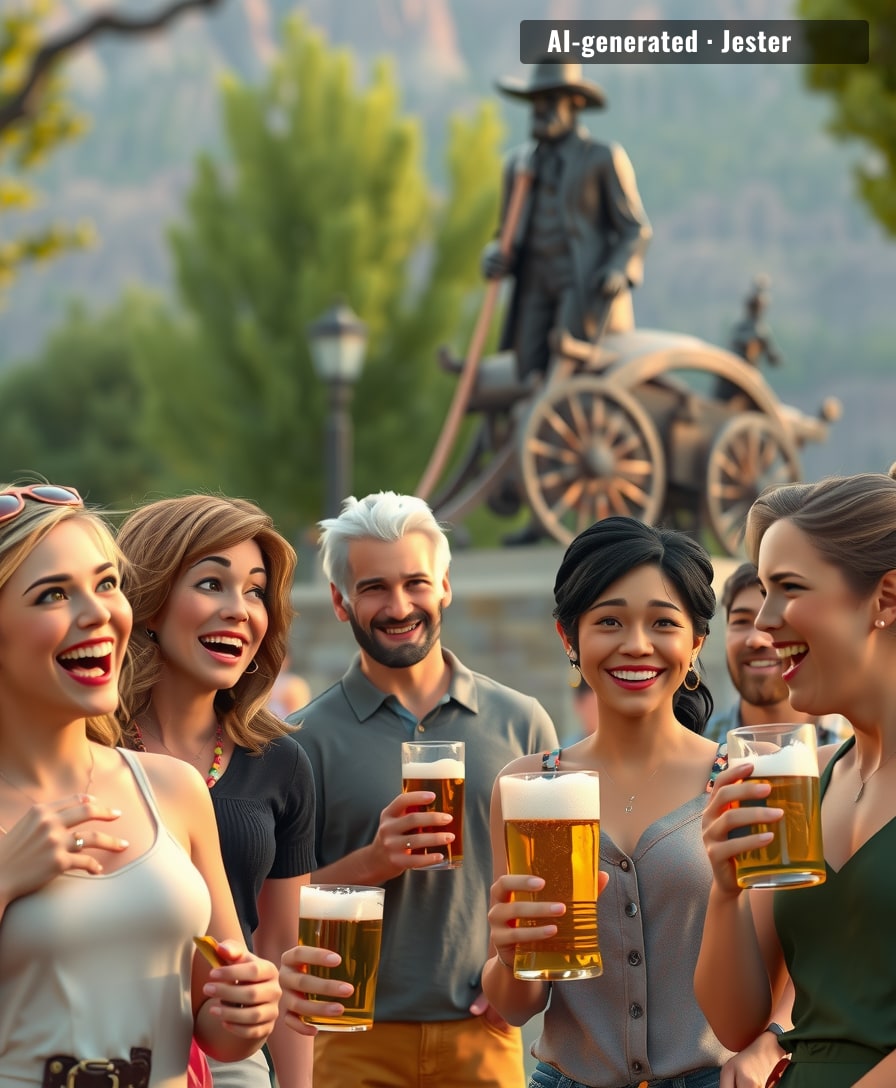 Utah found a way to celebrate religious freedom — by eating pie and drinking beer while pretending they're commemorating covered wagons.