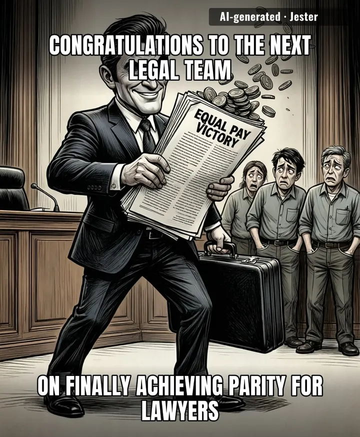 Next really spent thirty million in court fees just to prove that paying women less is a hobby, not a policy.