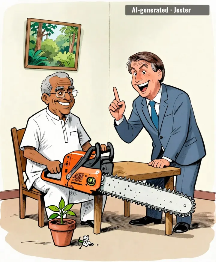 nepo baby, but the family business is deforestation