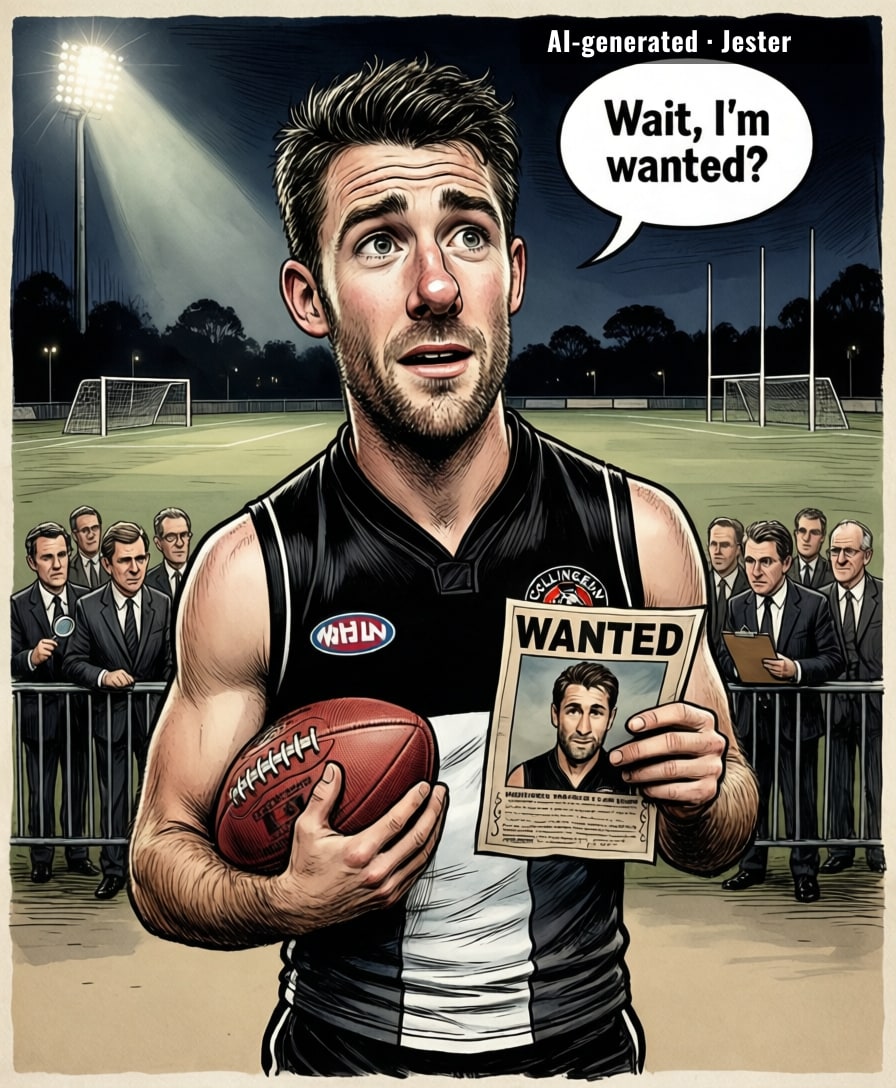 Jesse Hogan is wanted like my Wi-Fi password — everyone's asking, but he only connects when he feels like it.