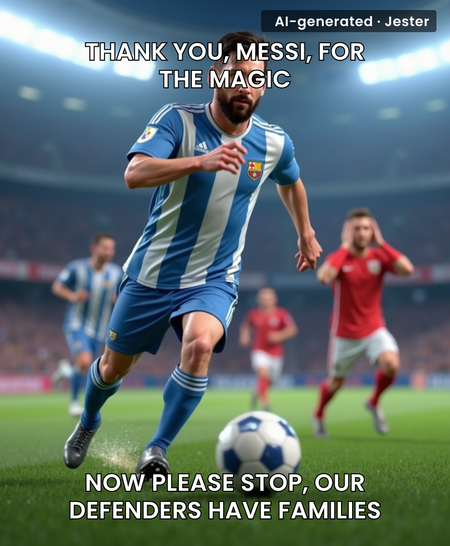 Messi retiring is great for football — now defenders can finally retire too.