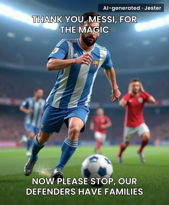 Messi retiring is great for football — now defenders can finally retire too.