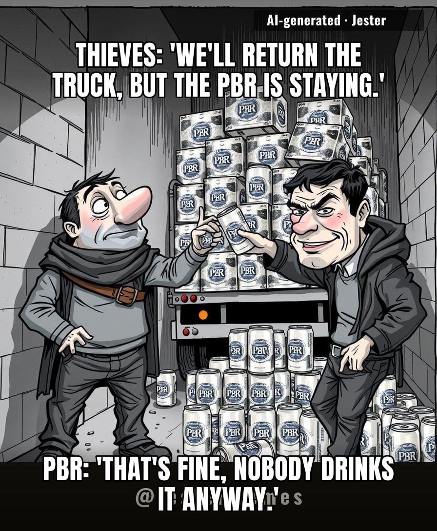 50,000 cans of PBR is less a score and more a community service obligation.