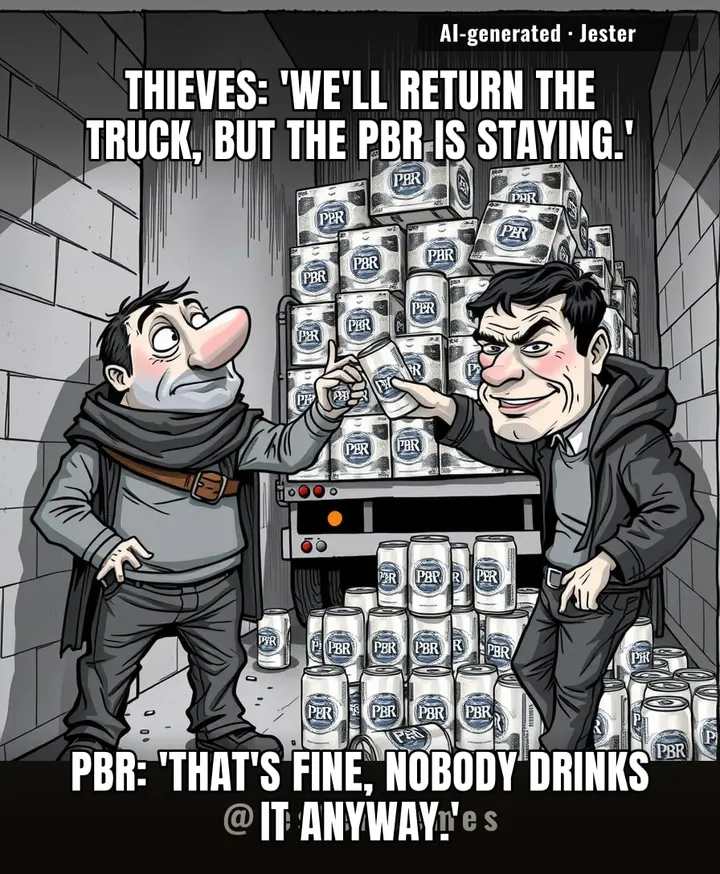 50,000 cans of PBR is less a score and more a community service obligation.