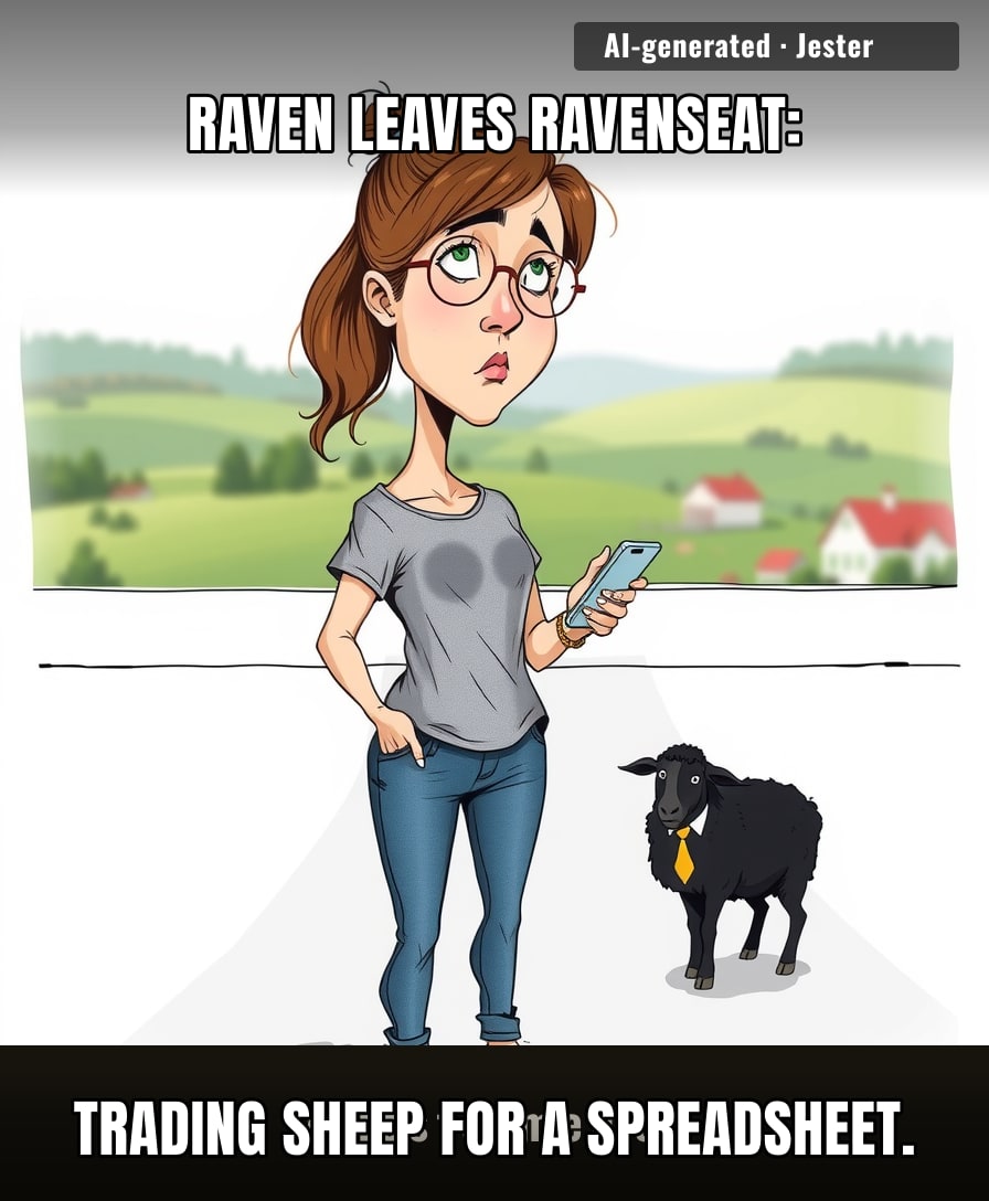 She escaped the farm life only to discover every office has its own version of lambing season.