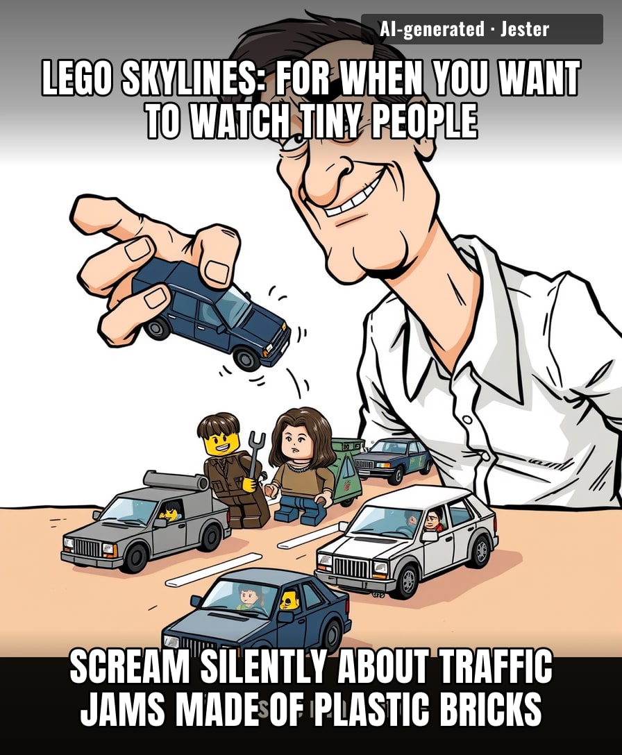 The only thing more expensive than a real city planner's mistakes is a LEGO version of them.