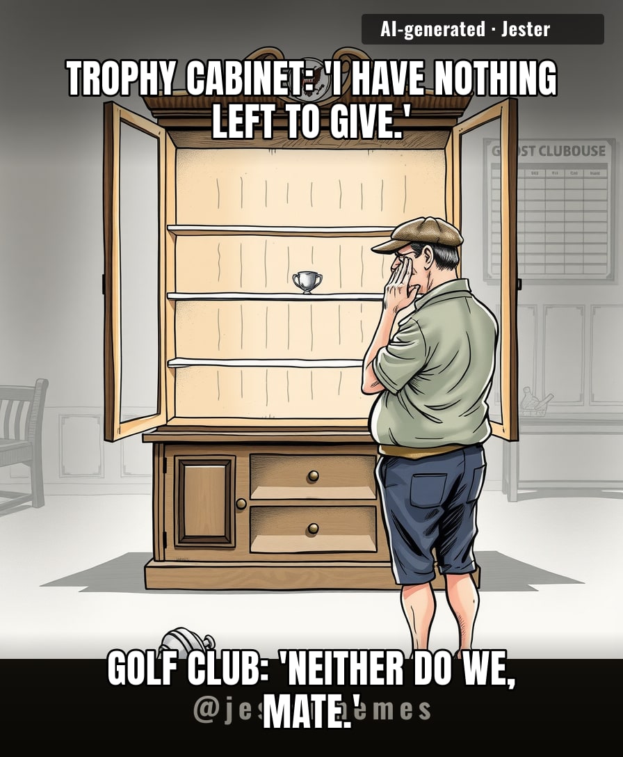 Thieves broke in for trophies and still left empty-handed — even the burglars can't find a winner at this club.