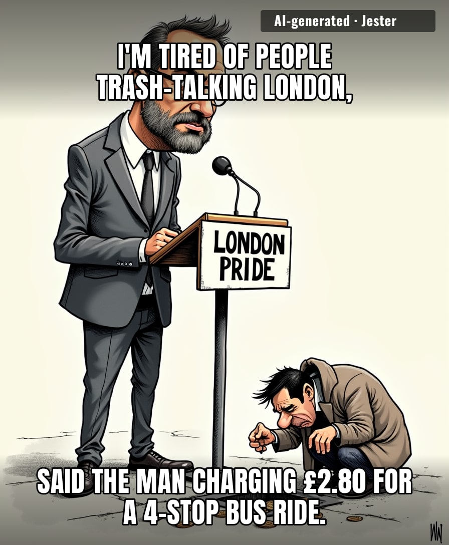 Nothing says 'true patriot' like charging citizens a premium just to sit in a delayed carriage and contemplate their life choices.
