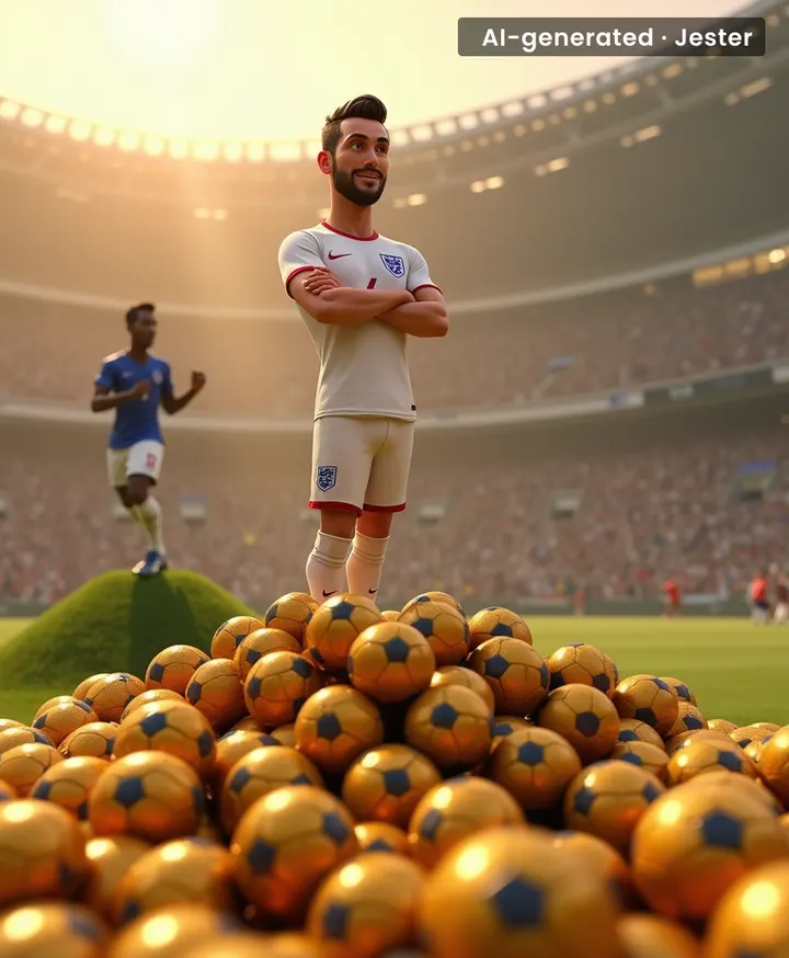 Harry Kane's lead so big, Mbappe's 'rise' looks like a gentle incline.