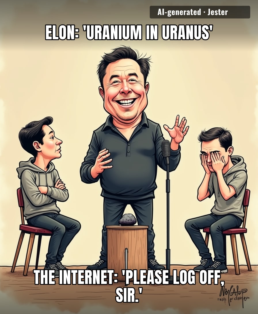 No, Mr. President — the comedy comes from the OTHER guy's mouth.