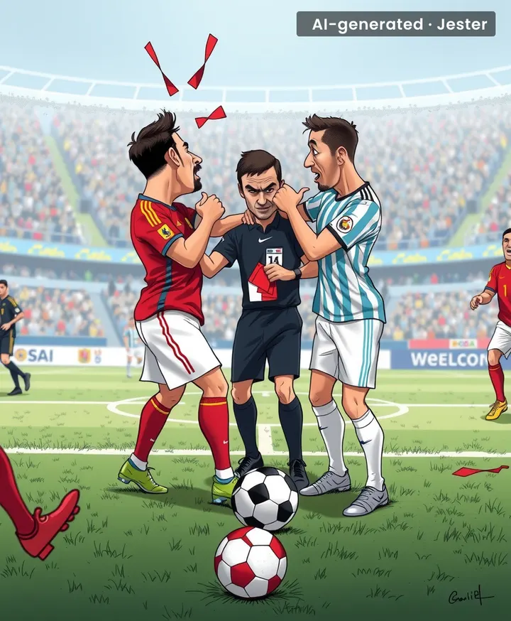 The real winner of this friendly is the referee's eraser budget.