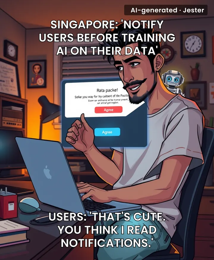 Singapore's AI notification rule: the only opt-in faster than the eye-roll of users who already don't read them.