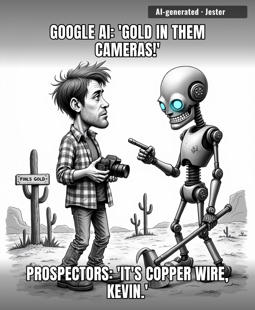 Google's AI couldn't find gold in a mine, but it did find a way to make me trust it even less.