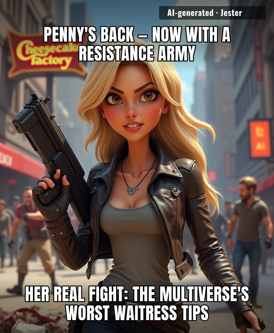 So the multiverse's answer to Sheldon's roommate agreement is a dystopian AI apocalypse—at least there she gets to use the 'take out the trash' clause.