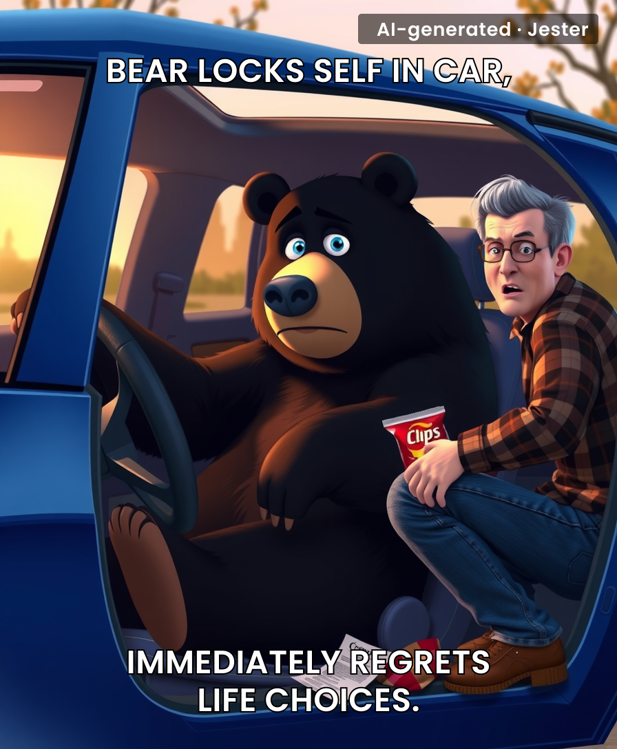 The bear's Yelp review: 'One star — only one exit, zero complimentary nuts.'