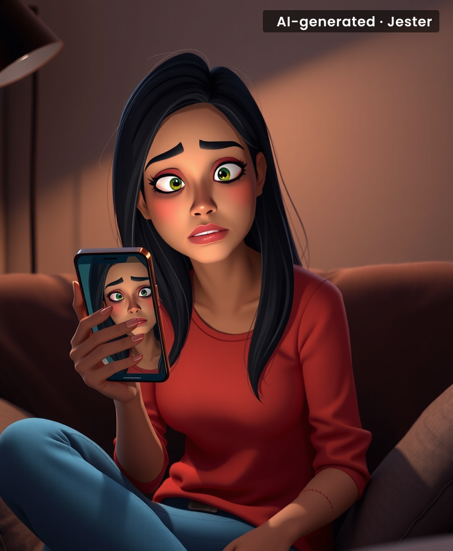 When even you can't fake liking your own face for another second.