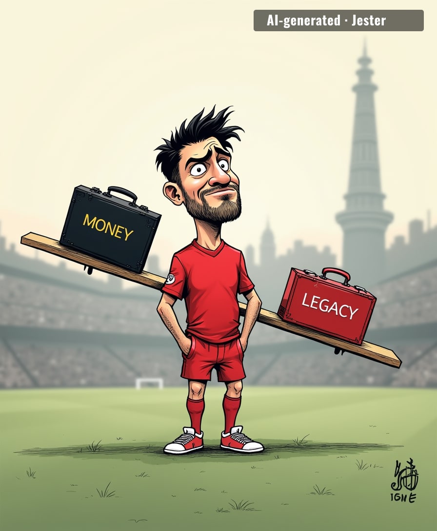 Jones about to discover that swapping Klopp's pressing for Milan's fashion week is like trading a treadmill for a runway — you still end up exhausted and broke.