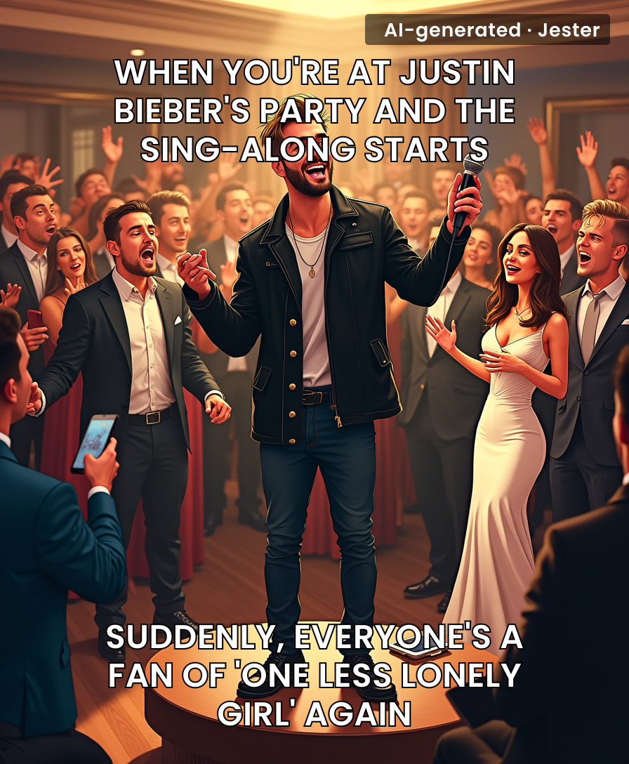 The only thing more exclusive than the guest list was the realization that everyone knew every word to 'Baby'.