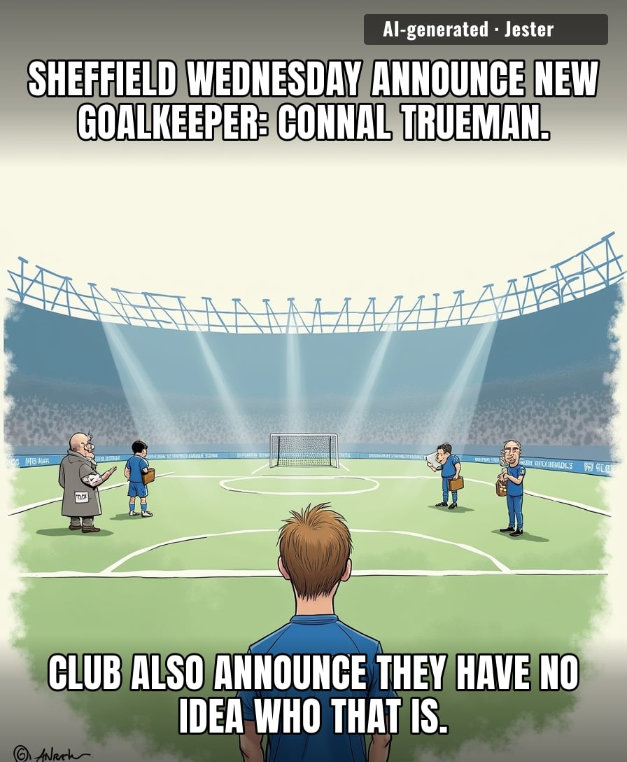 The real challenge for Connal Trueman won't be keeping goals out — it'll be convincing the kit man he actually exists.