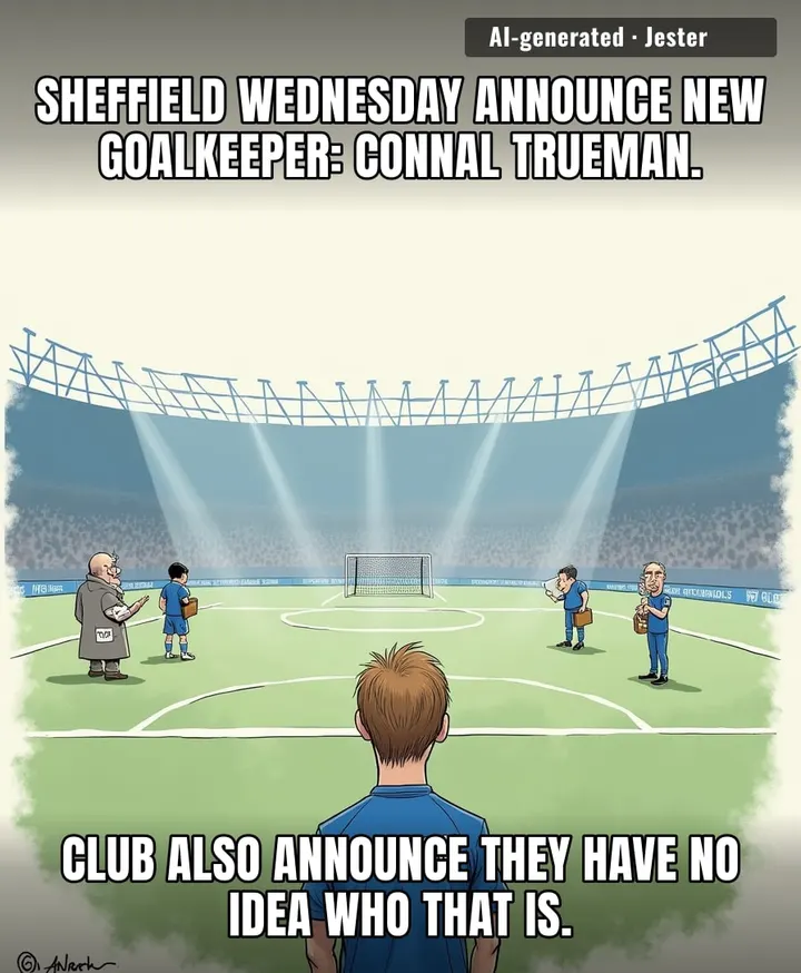 The real challenge for Connal Trueman won't be keeping goals out — it'll be convincing the kit man he actually exists.