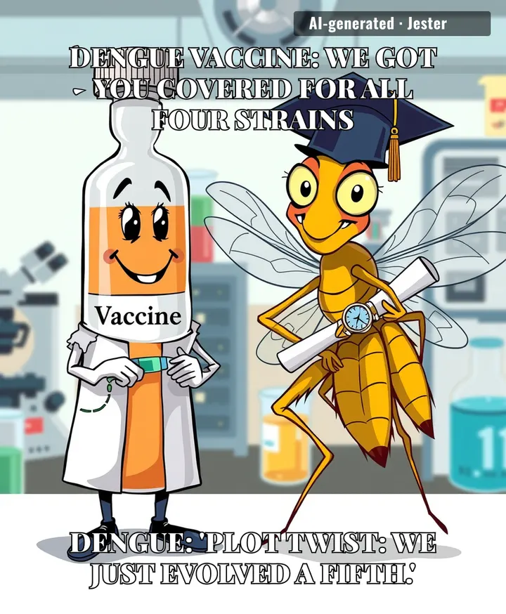 The dengue vaccine's long-term protection is like a mosquito's promise — you'll believe it until the first bite.