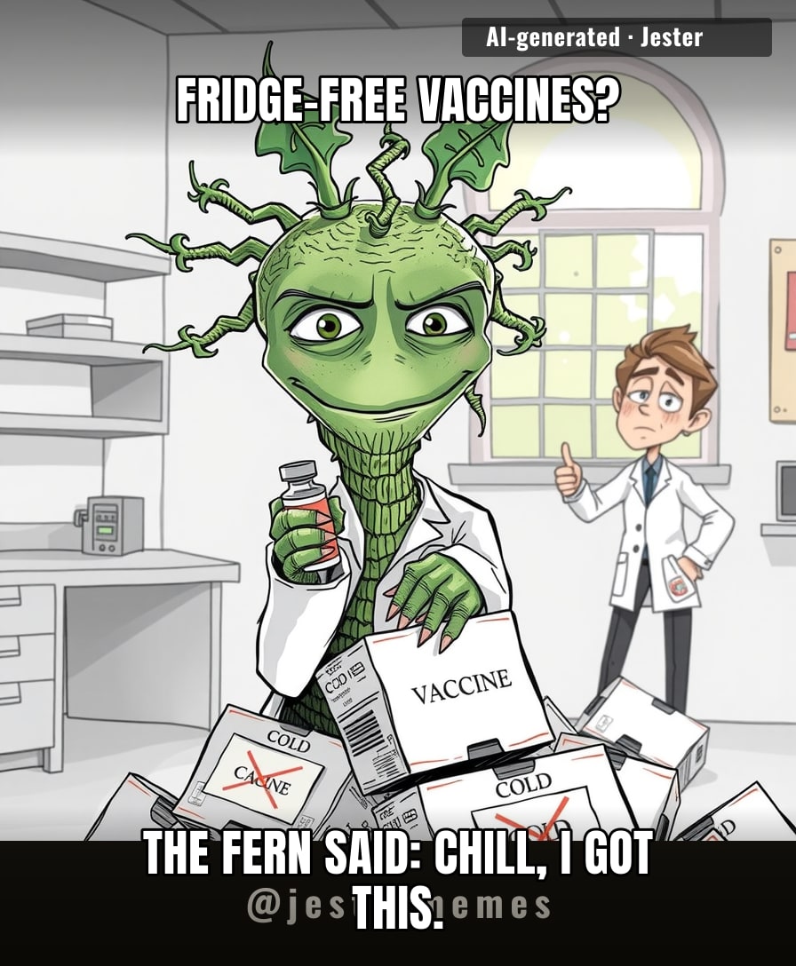 A fern that comes back from the dead is now saving vaccines. Next up: your houseplant reviving your sourdough starter.