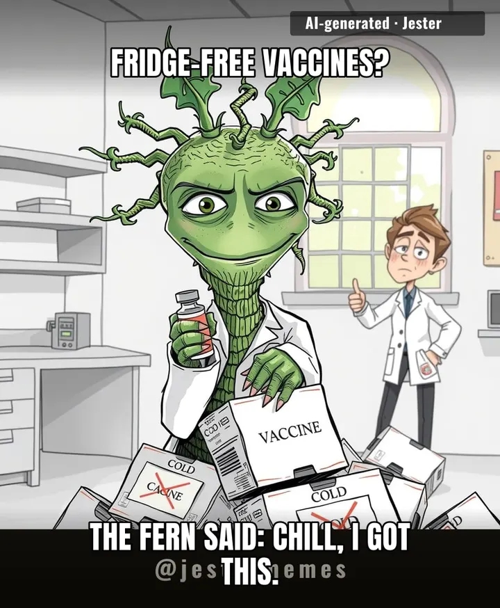 A fern that comes back from the dead is now saving vaccines. Next up: your houseplant reviving your sourdough starter.