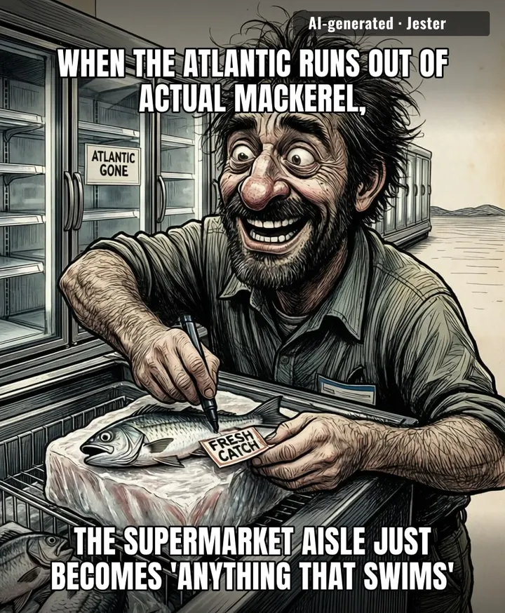 Supermarkets are treating us like we're dating on apps, promising a premium Atlantic catch and delivering a desperate Chilean placeholder.