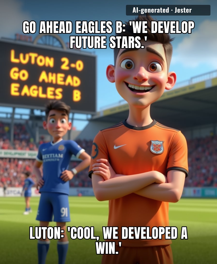 Luton's youth team just taught a team named after a motivational poster that some lessons are learned in the lower leagues.